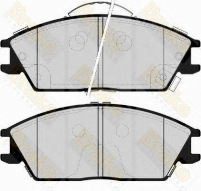 BRAKE ENGINEERING pa1565 -  Комплект тормозных колодок, дисковый тормоз